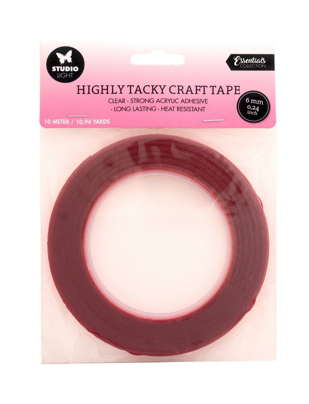 Doppelseitiges Klebeband, stark haftend, 6mm Essentials - Kidis Art