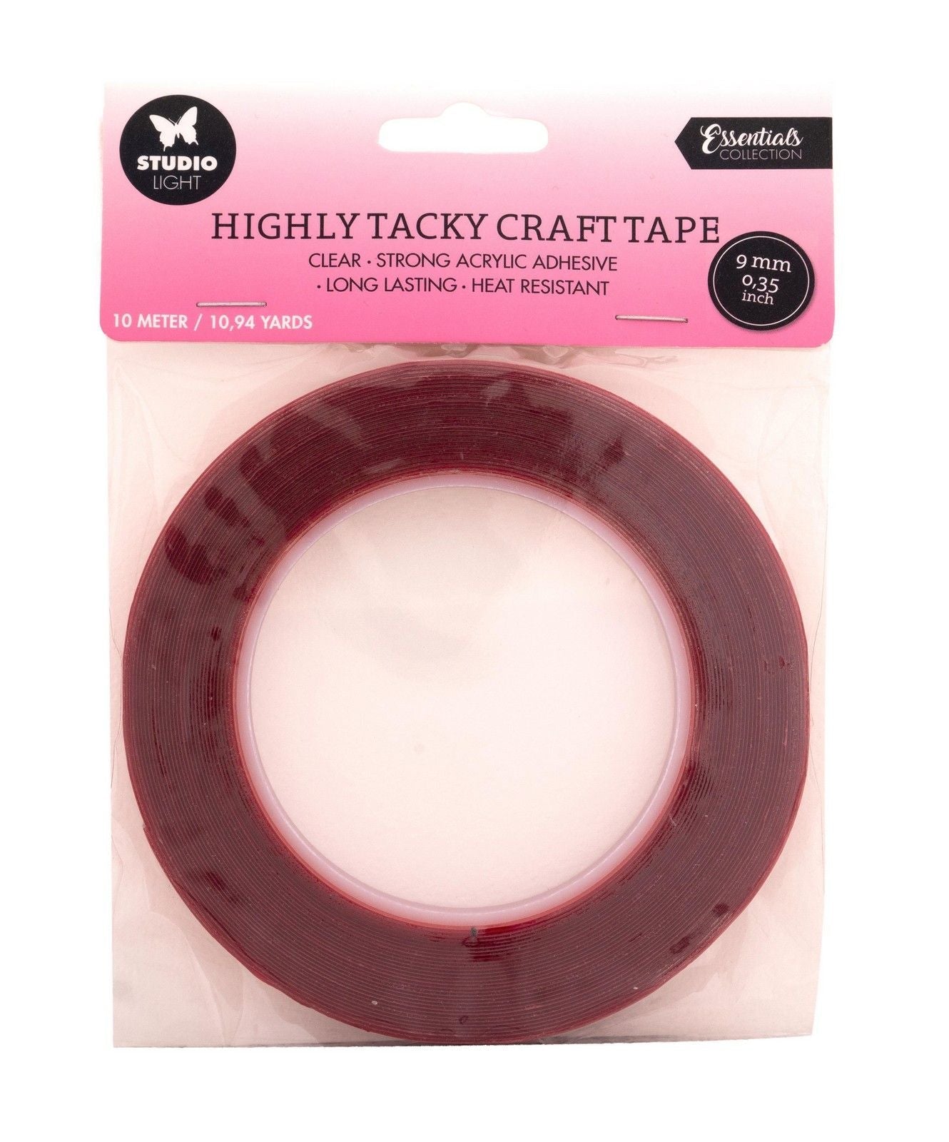 Doppelseitiges Klebeband, stark haftend, 9mm Essentials - Kidis Art
