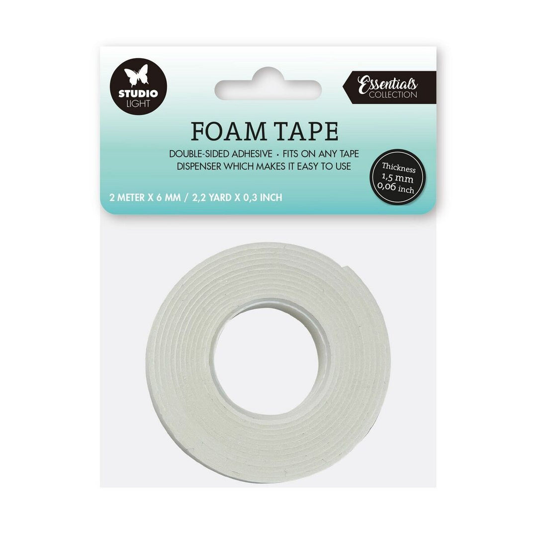 Doppelseitiges Schaumklebeband 1,5 mm dick - 0,6 mm breit Essential Tools 03 - Kidis Art