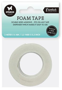 Doppelseitiges Schaumklebeband 1mm dick - 0,6mm breit Essential Tools - Kidis Art