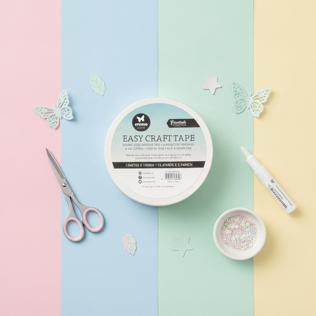 Easy Craft Tape Doppelseitiges Klebeband 100mmx10m Essential Tools - Kidis Art