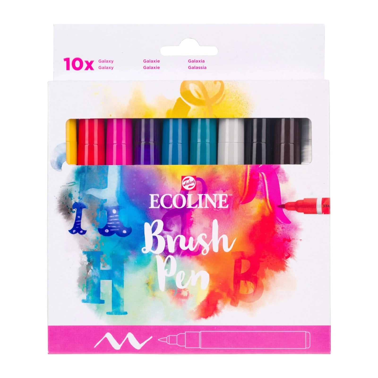Ecoline Brush Pen Galaxie-Set | 10 Farben - Kidis Art