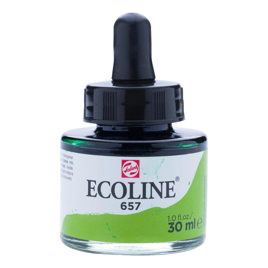 Ecoline Flüssige Wasserfarbe Flasche 30 ml Bronzegrün 657sale - Kidis Art