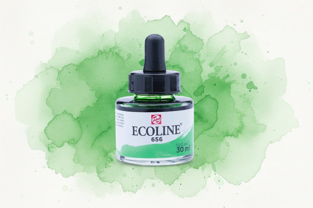 Ecoline Flüssige Wasserfarbe Flasche 30 ml Waldgrün 656sale - Kidis Art