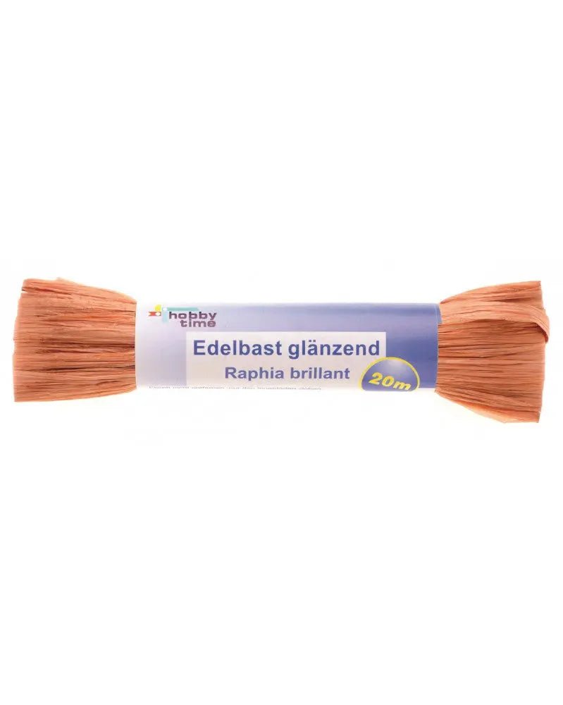 Edelbast 20m hellbraun, glänzend Viscose 10g - Kidis Art