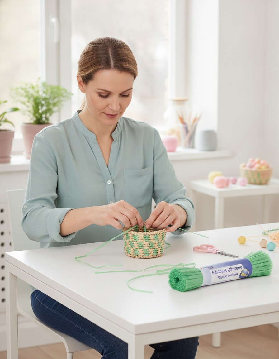 Edelbast 20m hellgrün, glänzend Viscose 10g - Kidis Art