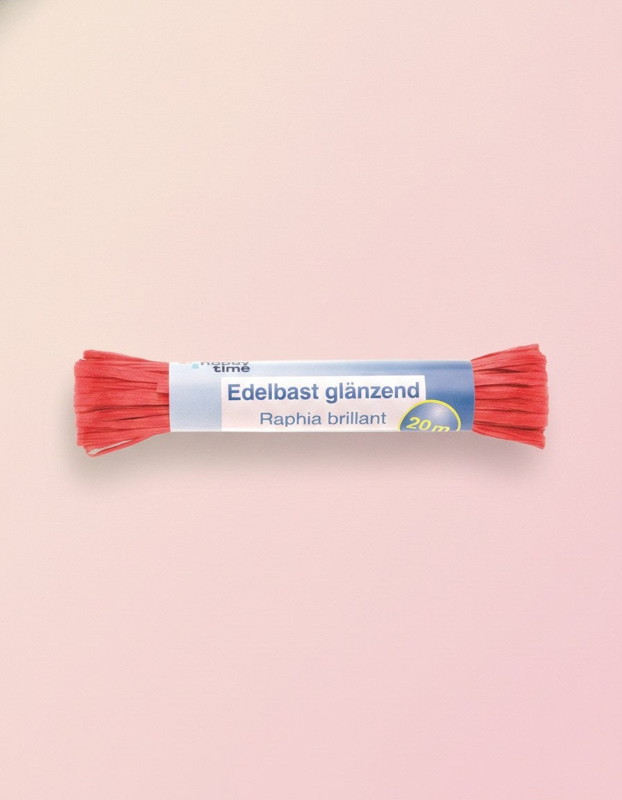 Edelbast 20m hochrot, glänzend Viscose 10g - Kidis Art