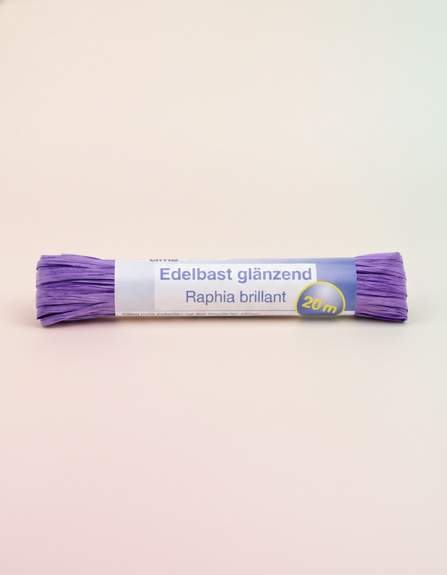 Edelbast 20m lila, glänzend Viscose 10g - Kidis Art