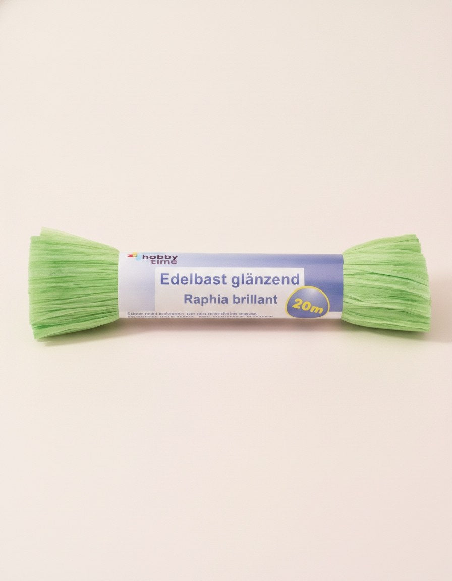 Edelbast 20m lindgrün, glänzend Viscose 10g - Kidis Art