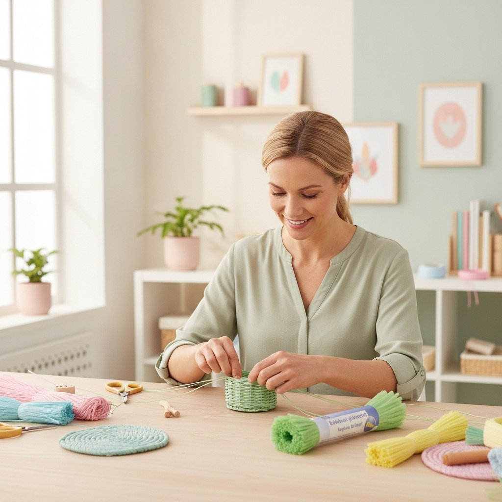 Edelbast 20m lindgrün, glänzend Viscose 10g - Kidis Art
