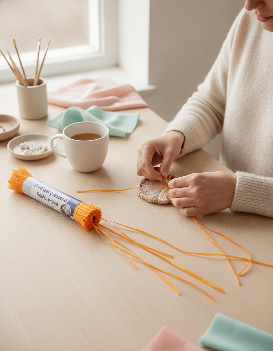 Edelbast 20m mais, glänzend Viscose 10g - Kidis Art