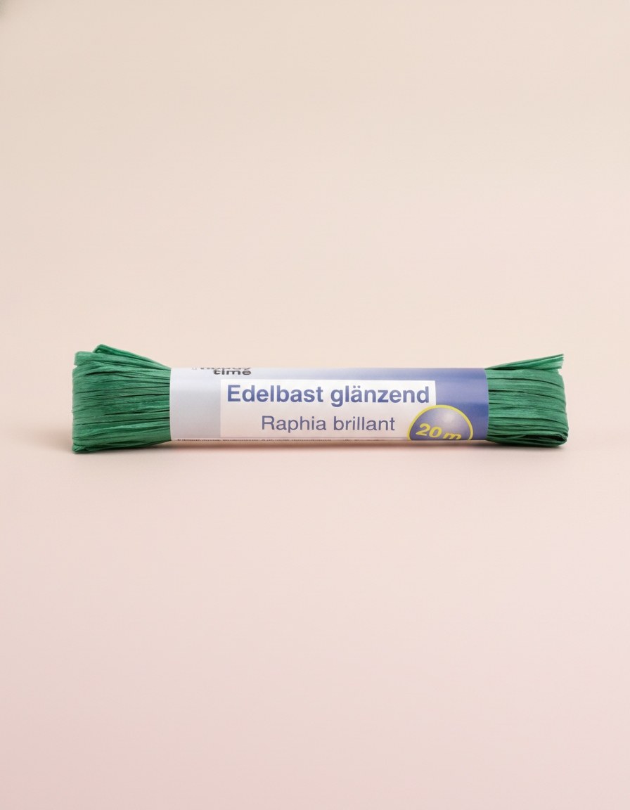 Edelbast 20m mittelgrün, glänzend Viscose 10g - Kidis Art