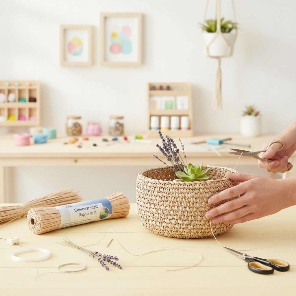 Edelbast 20m natur, glänzend Viscose 10g - Kidis Art