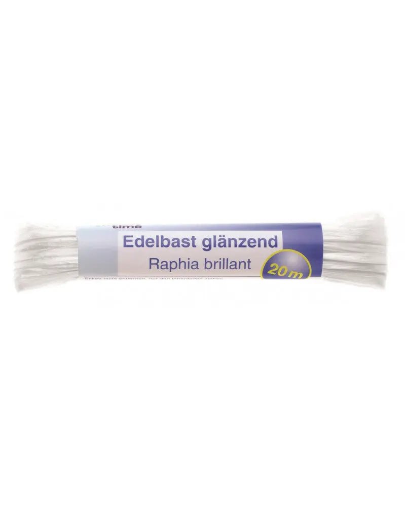Edelbast 20m weiss, glänzend Viscose 10g - Kidis Art