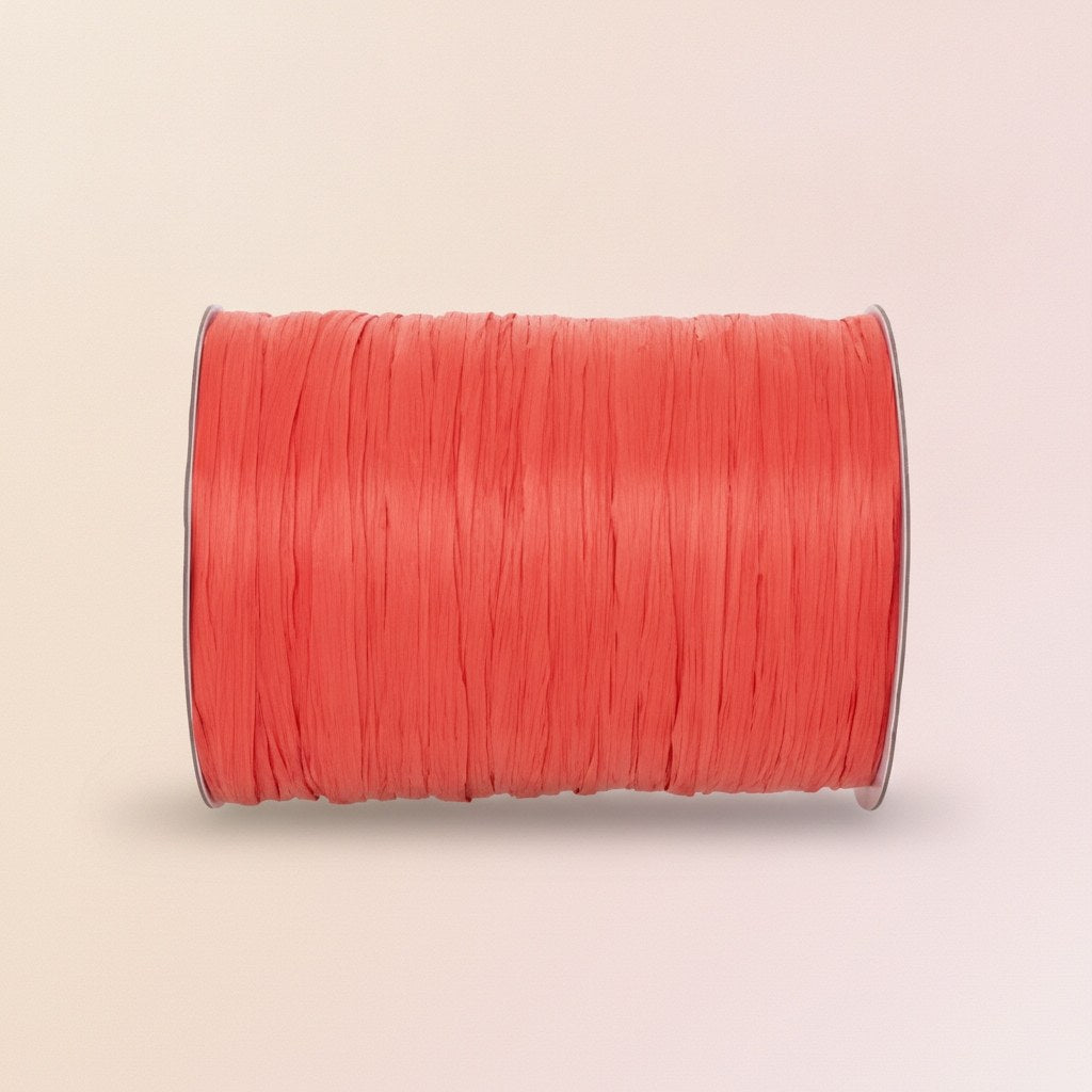 Edelbast matt 100m korallenrot - Kidis Art