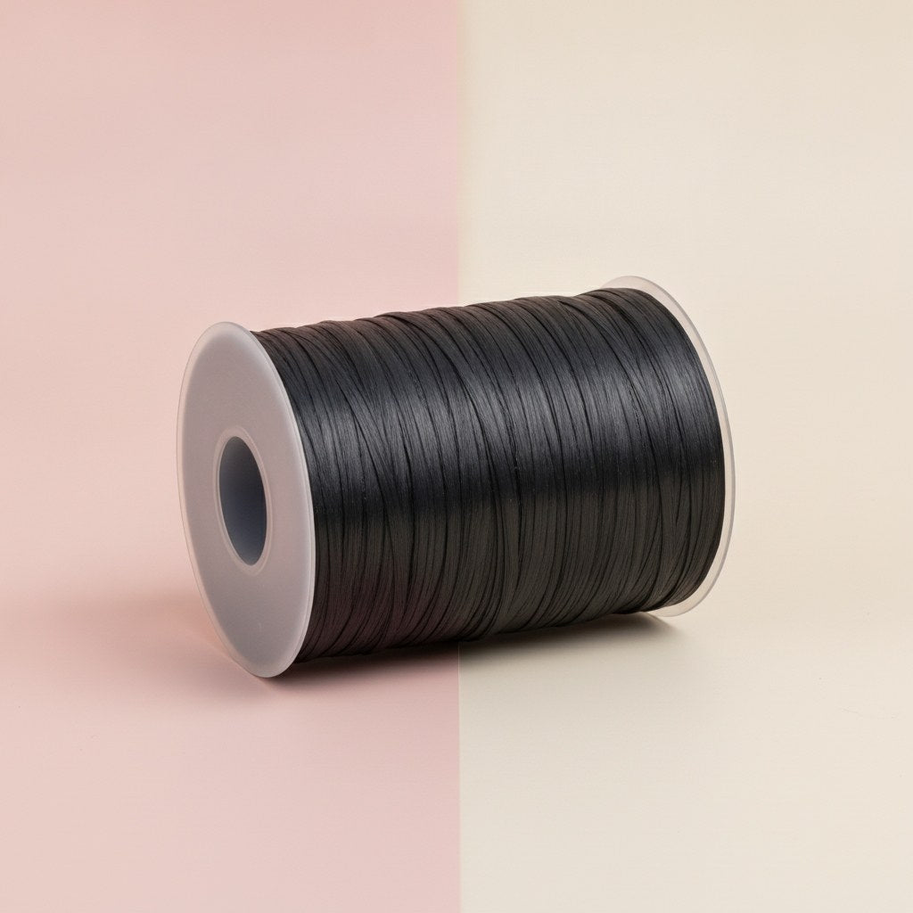 Edelbast matt 100m schwarz - Kidis Art