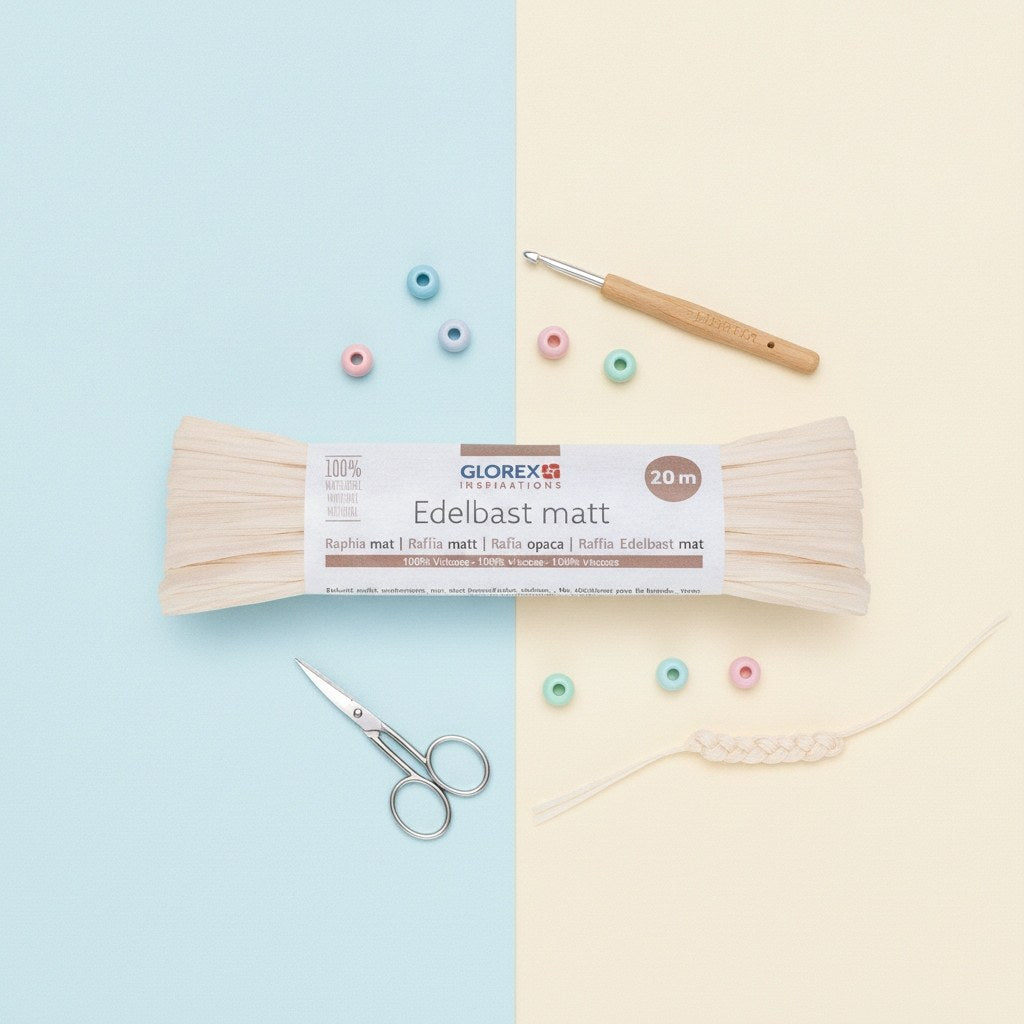 Edelbast matt 20m beige - Kidis Art