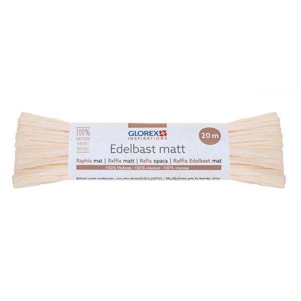 Edelbast matt 20m beige - Kidis Art