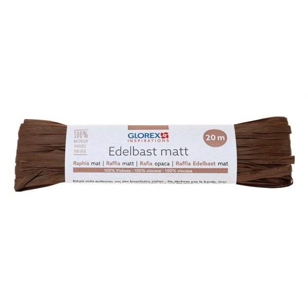 Edelbast matt 20m dunkelbraun - Kidis Art