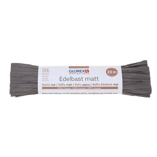 Edelbast matt 20m grau - Kidis Art