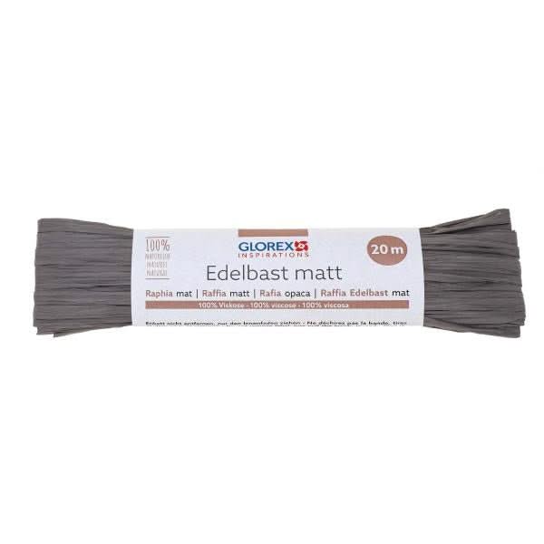 Edelbast matt 20m grau - Kidis Art