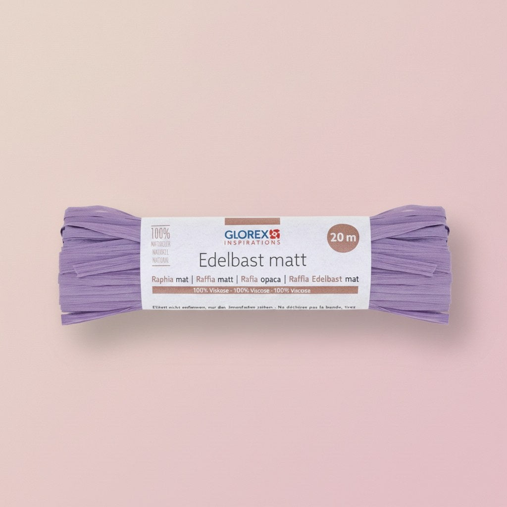 Edelbast matt 20m lavendel - Kidis Art