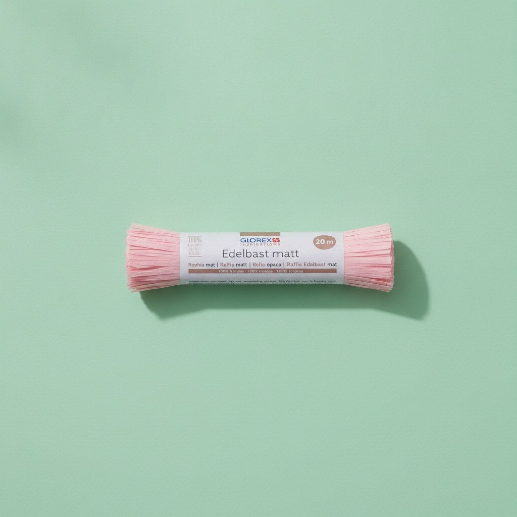 Edelbast matt 20m rosa - Kidis Art