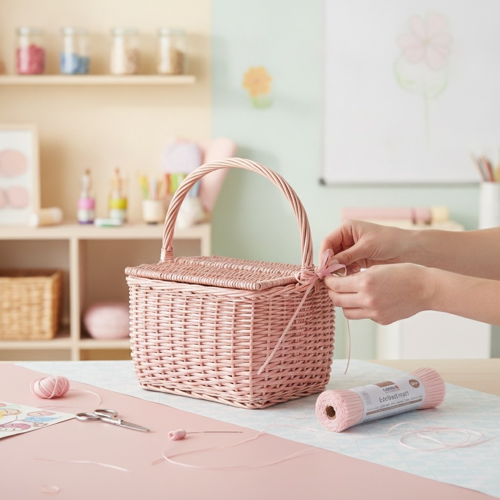 Edelbast matt 20m rosa - Kidis Art