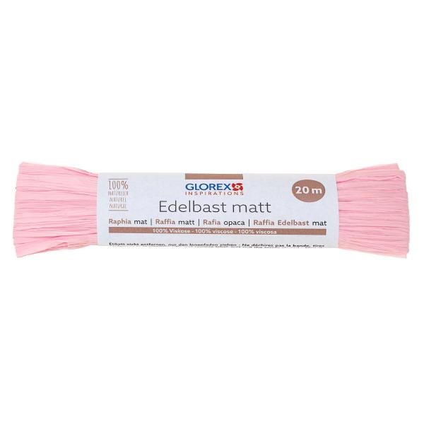 Edelbast matt 20m rosa - Kidis Art