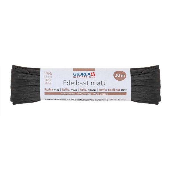 Edelbast matt 20m schwarz - Kidis Art