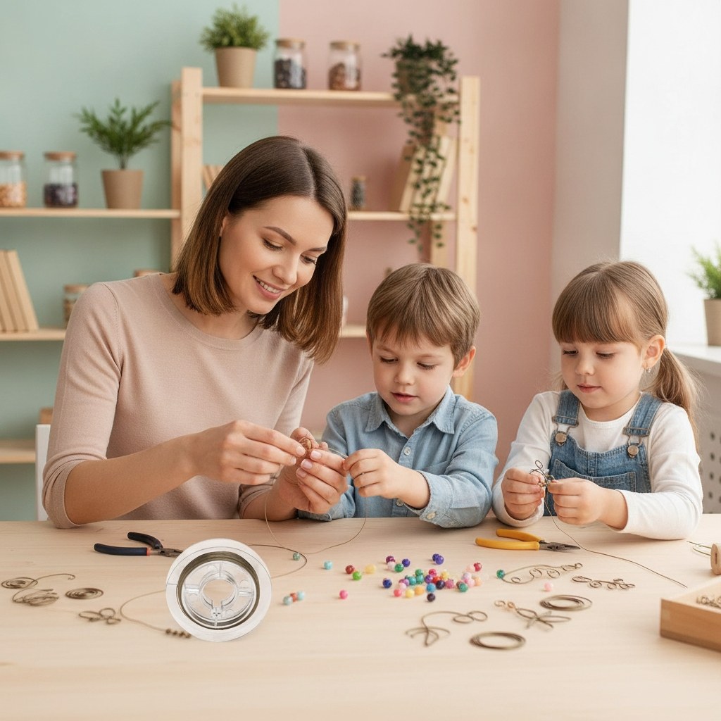 Edelstahldraht goldf. 0,38mm, nylonbeschichtet 5m - Kidis Art