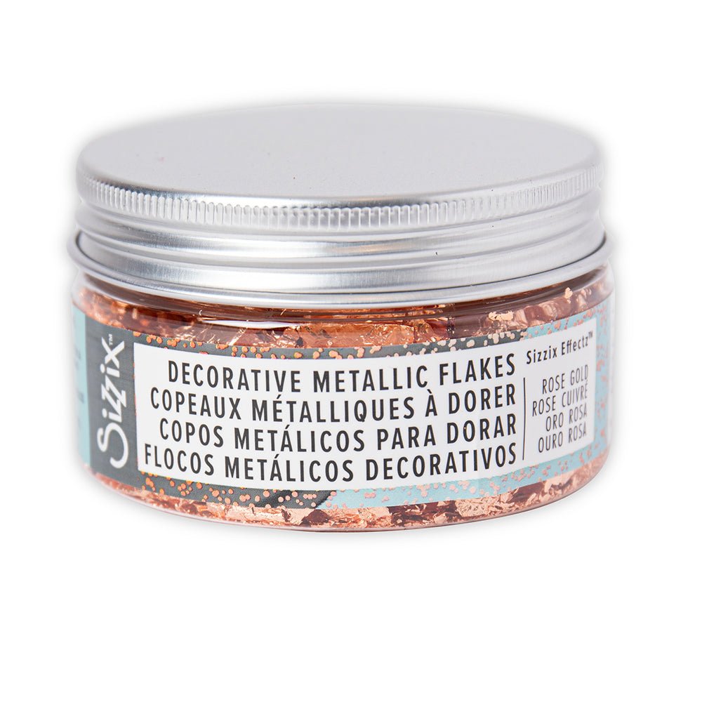 Effectz - Dekorative Mettalic Floken, Rose Gold, 0.8g - Kidis Art