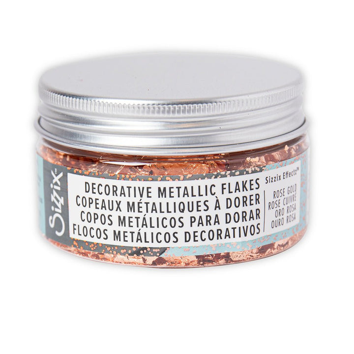 Effectz - Dekorative Mettalic Floken, Rose Gold, 0.8g - Kidis Art