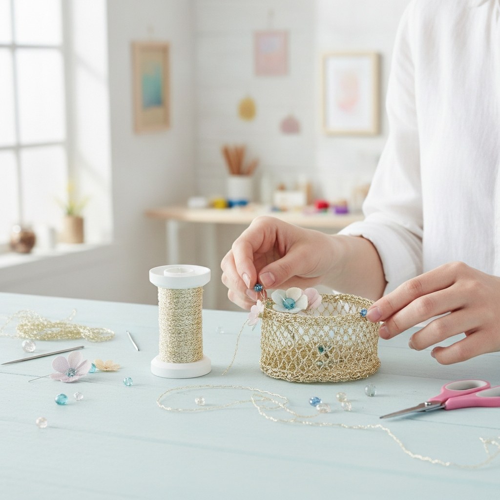 Versilberten Effektdraht auf Spule, 0,25 mm für Schmuck und Dekoration