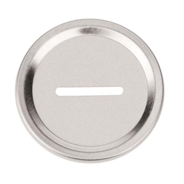 Einlegescheibe Spardose 2st 68mm silberfarben - Kidis Art