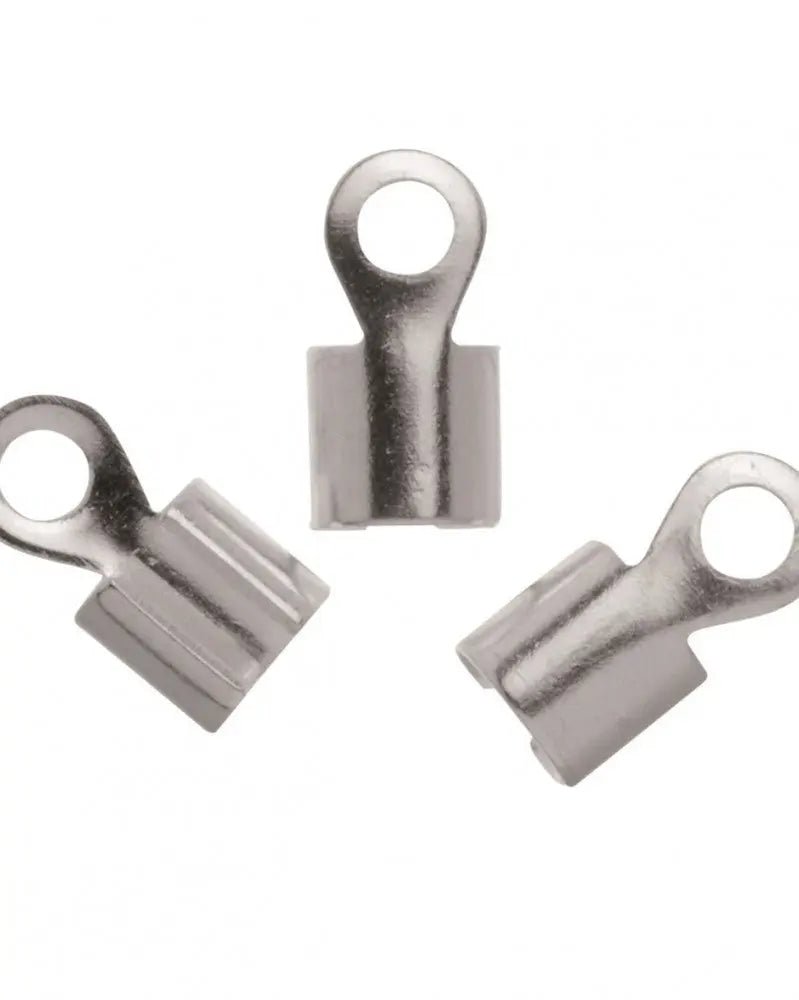 Endstück 20St, 5x9,5mm silberfarbig - Kidis Art