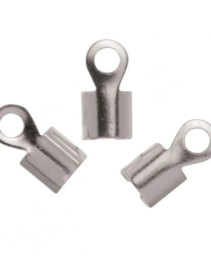 Endstück 20St, 5x9,5mm silberfarbig - Kidis Art