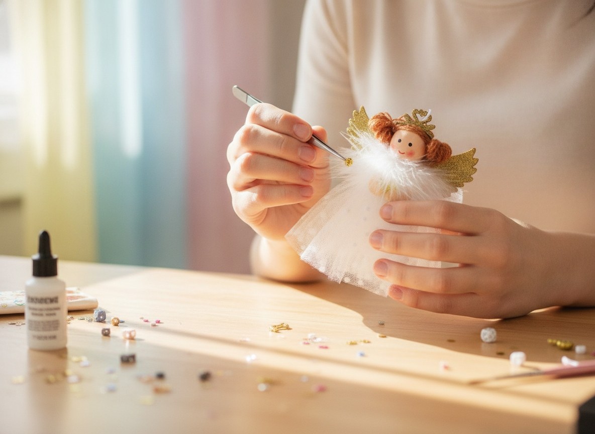 Engel zum Hängen, goldfarben - Kidis Art