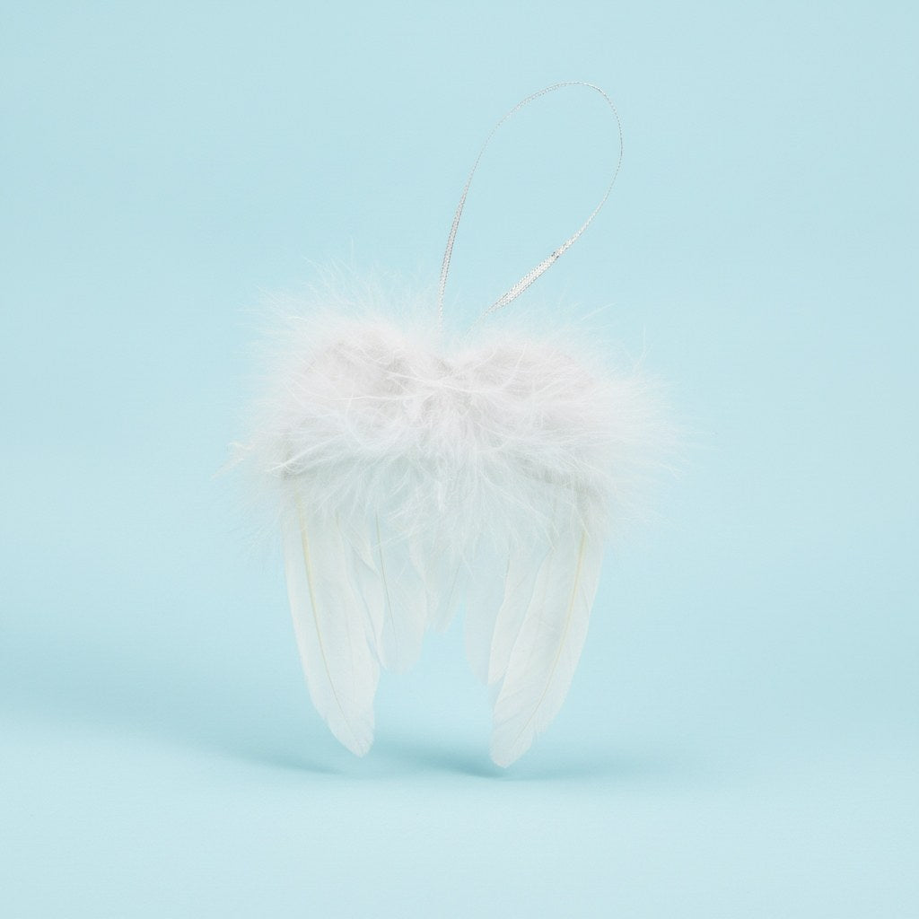 Engelflügel, weiss, schmal 13x15cm - Kidis Art