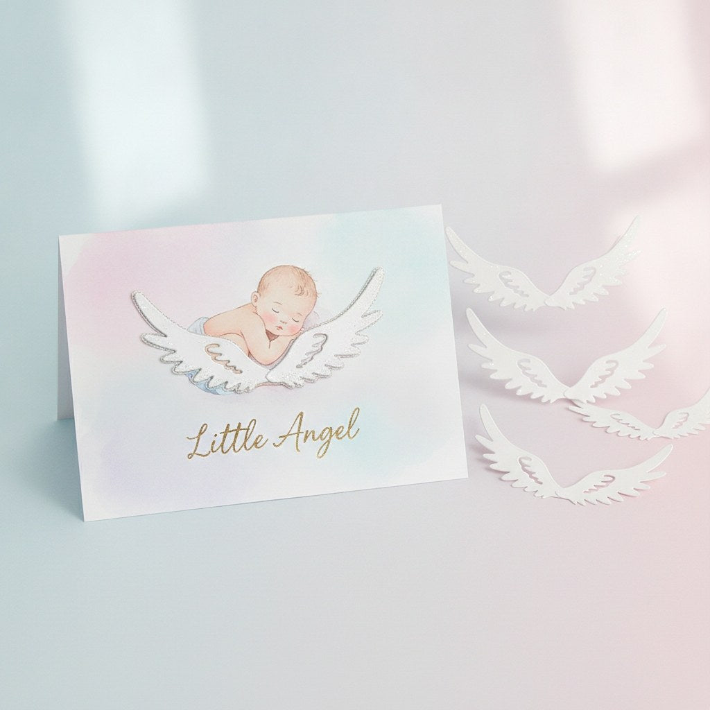 Engelsflügel, Metall, silberf. 2 St. 10x4,2x01cm - Kidis Art
