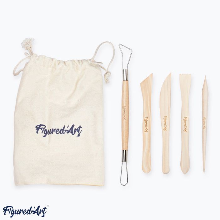 Töpferset mit lufttrocknendem Ton