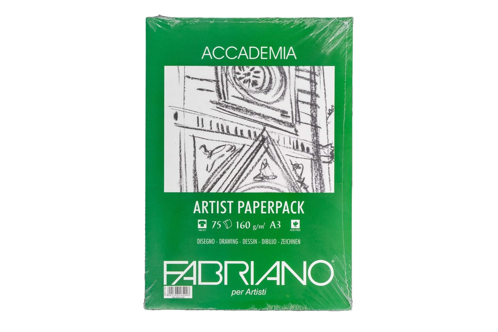 Fabriano Accademia Artist Paperpack - A3 - 160g - Multipack à 75 Blatt - Kidis Art