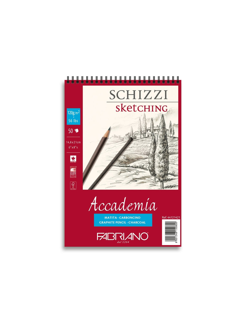 Fabriano Accademia Block mit Spirale - A5 - 120g - 50 Blatt - Kidis Art