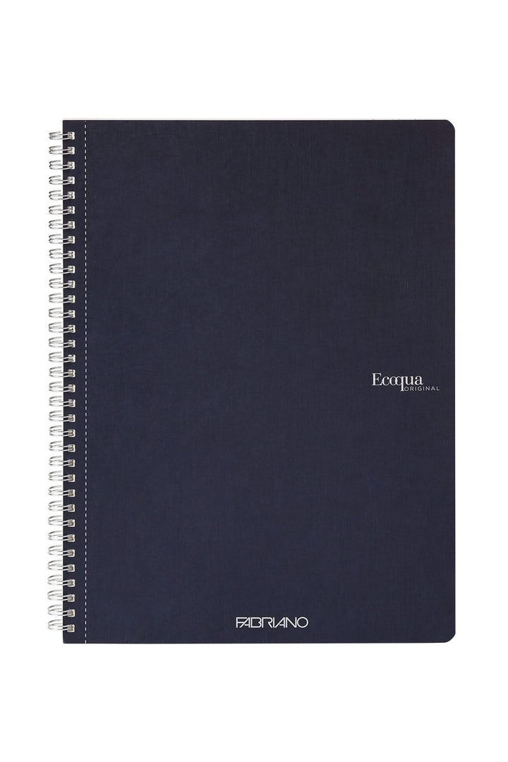 Fabriano Ecoqua Notizheft - dark blue - A4 - liniert - Spirale - Kidis Art