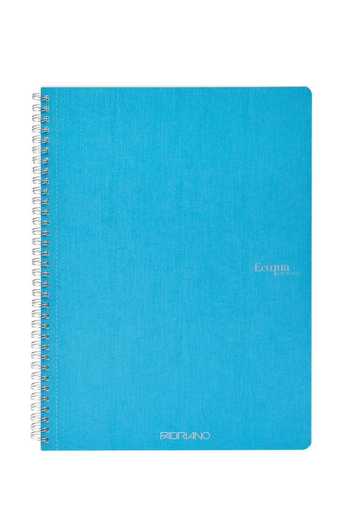 Fabriano Ecoqua Notizheft - turchese - A4 - kariert - Spirale - Kidis Art