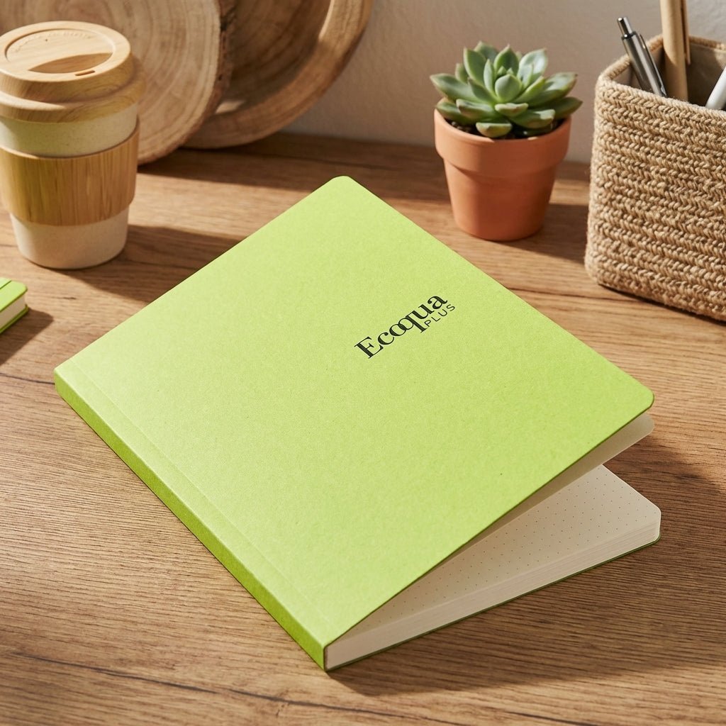 Fabriano Ecoqua Plus Block - lime - A4 - dots - Kidis Art