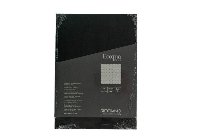 Fabriano Ecoqua Plus Block - nero - A4 - dots - Kidis Art