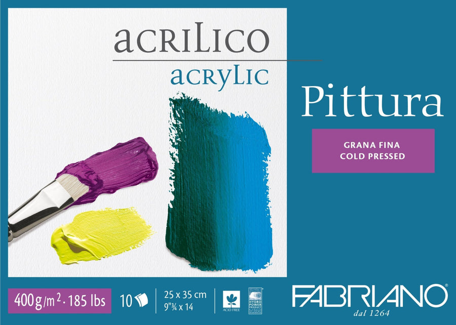 Fabriano Pittura Block - 25 x 35 cm - 400g - 10 Blatt - Kidis Art