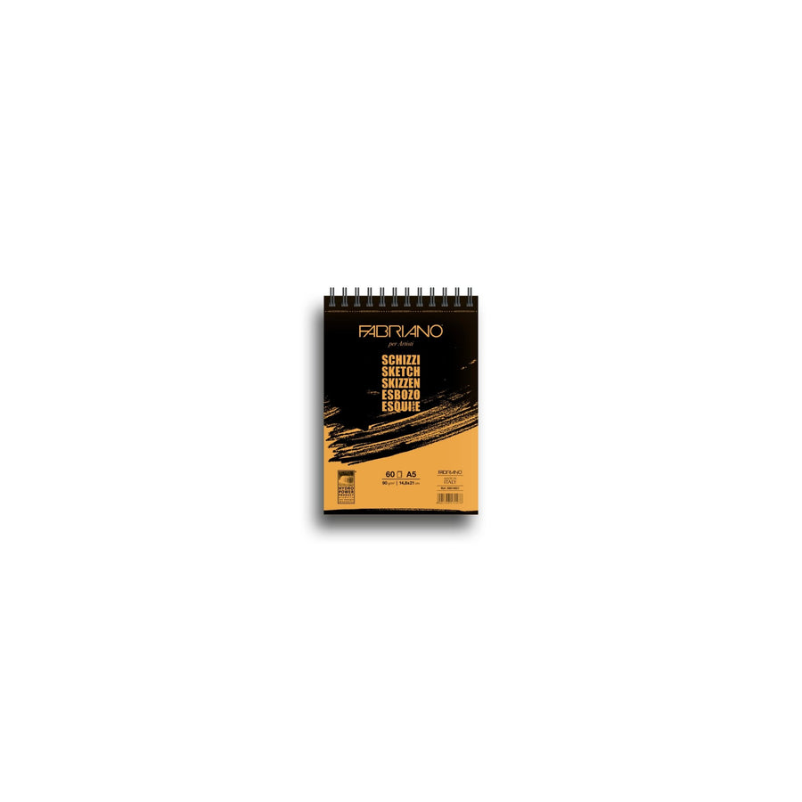 Fabriano Schizzi Block - A5 - 90g - Spirale - 60 Blatt - Kidis Art