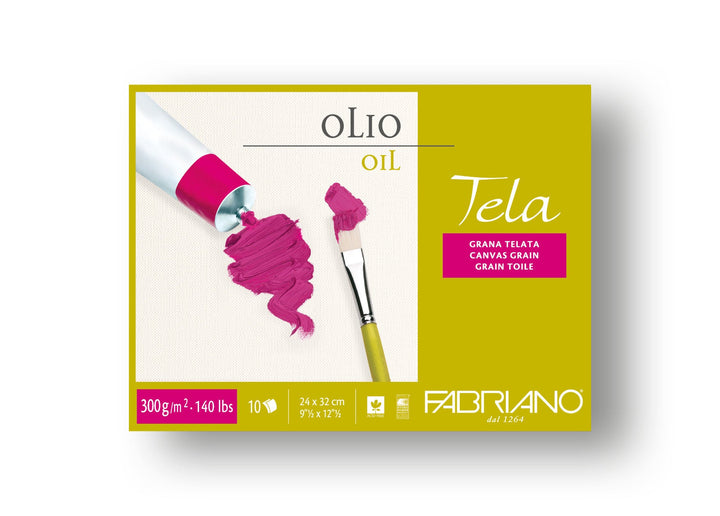 Fabriano Tela Block - 18 x 24 cm - 300g - 10 Blatt - Kidis Art
